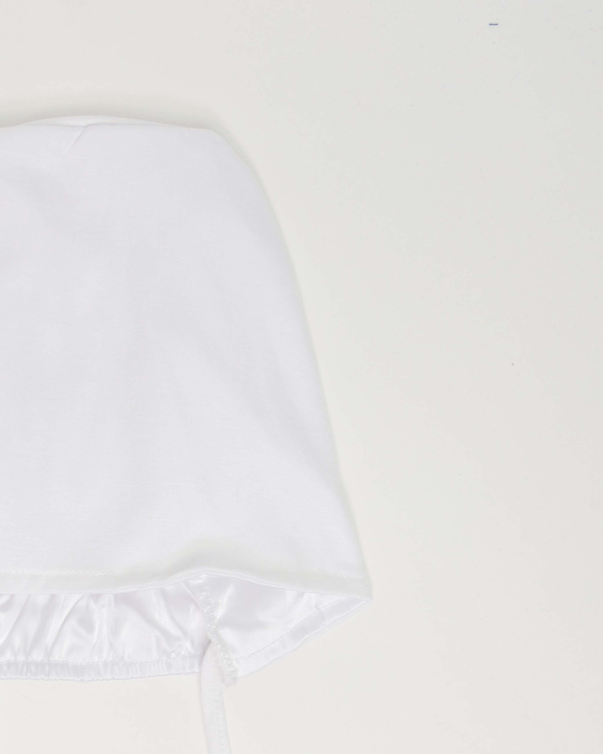 Underscarf - Satin-lining high elastic tie-back - White - 3