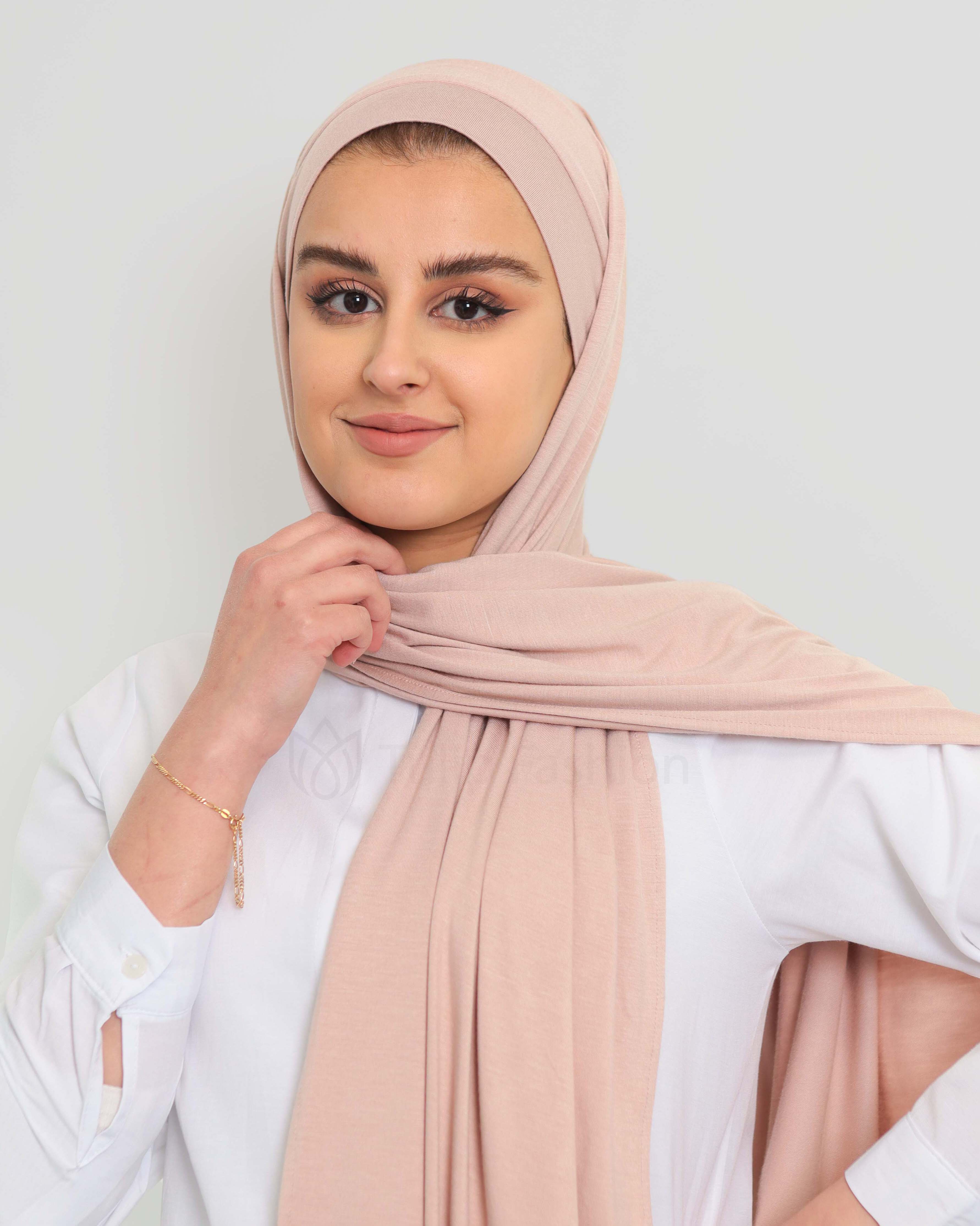 Hijab - Instant Jersey with underscarf - Light Mauve