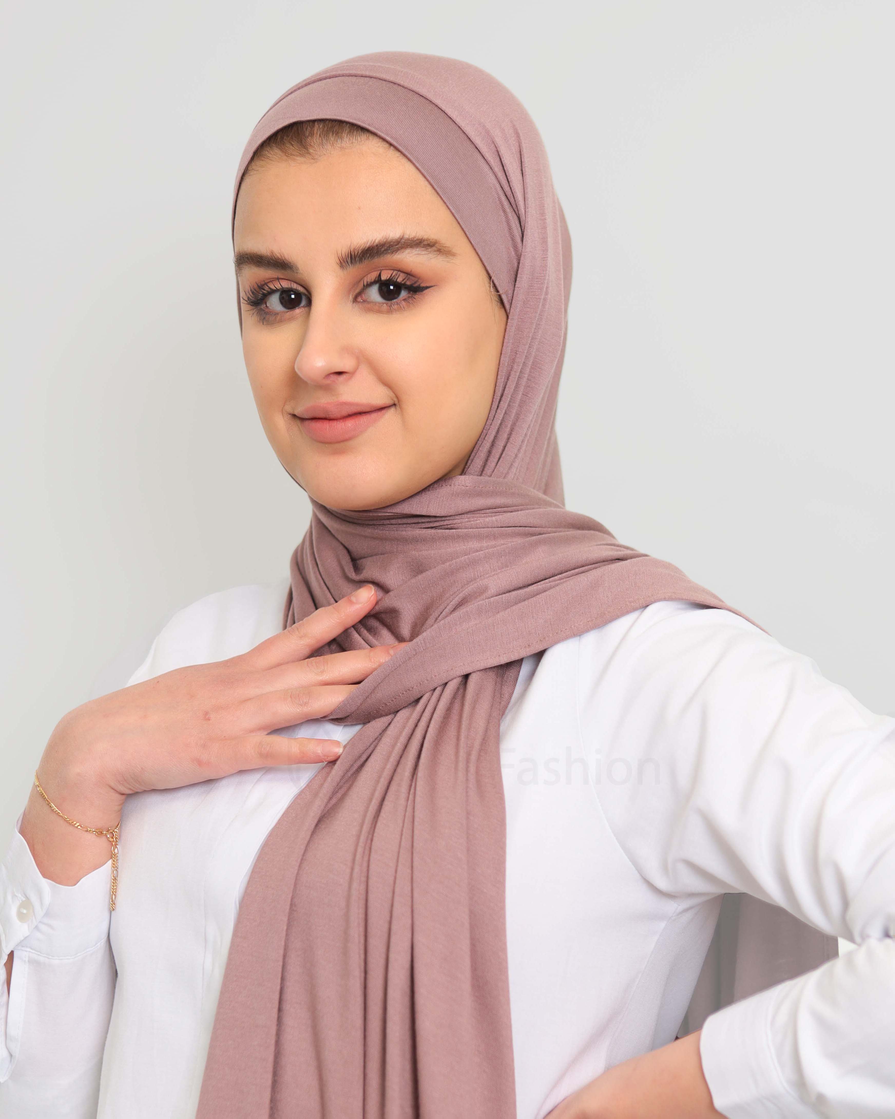 Hijab - Instant Jersey with underscarf - Old Mauve