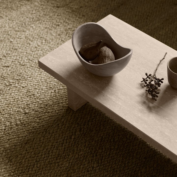 Lågt soffbord 70 cm Travertine Tine K Home - 2