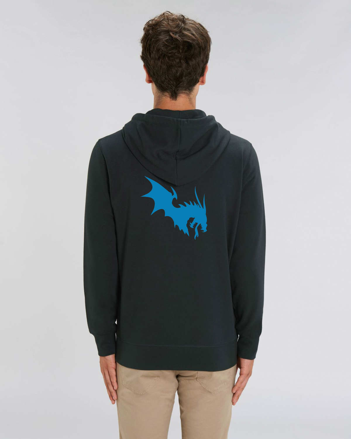 NärCon Blue Dragon Zip Hoodie Black - 3