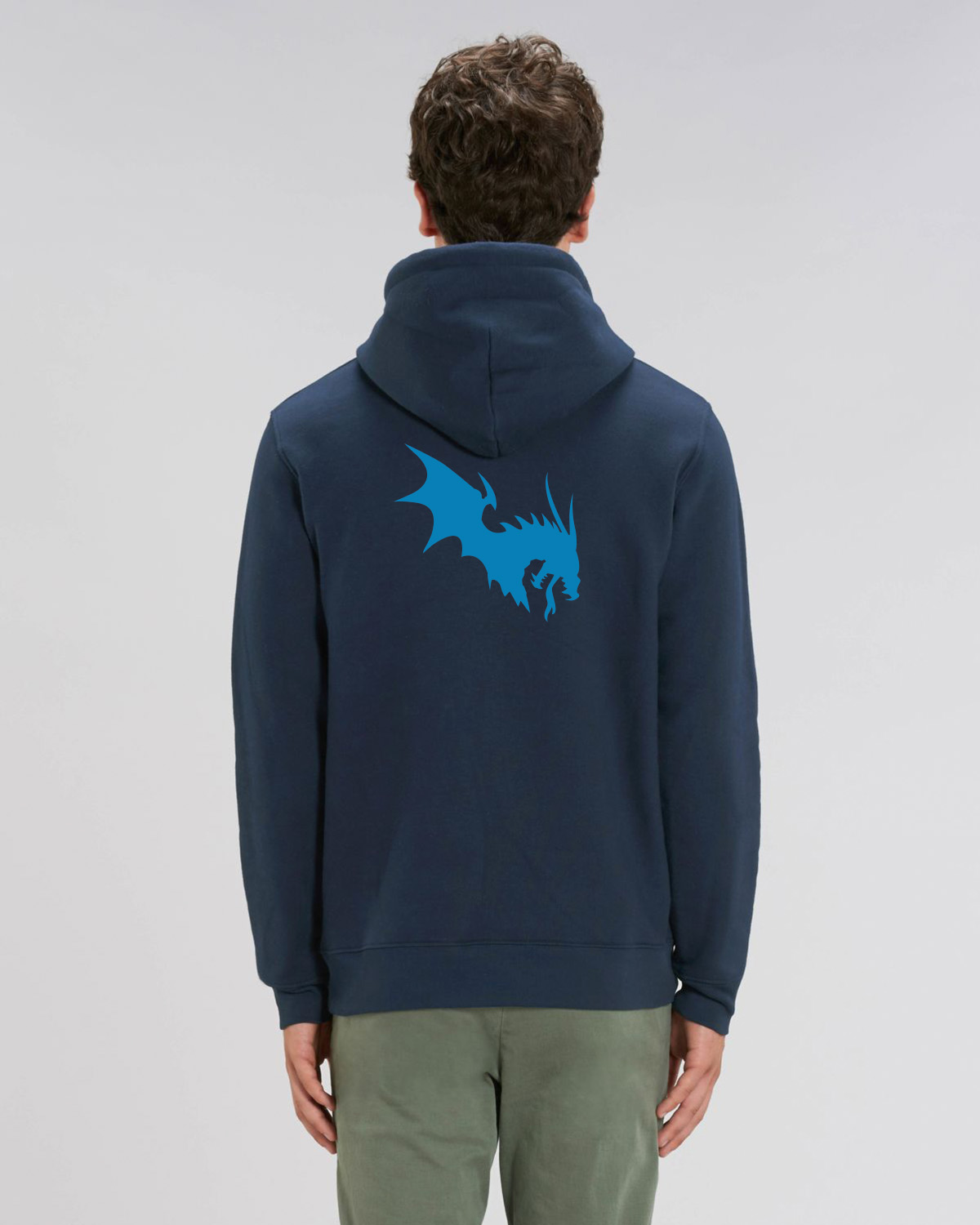 NärCon Blue Dragon Zip Hoodie Navy - 3