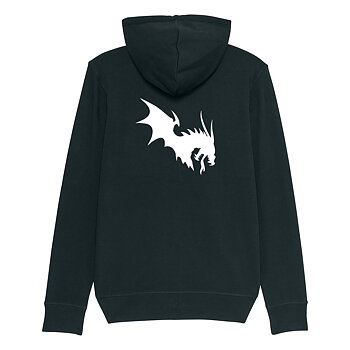 NärCon White Dragon Zip Hoodie Black