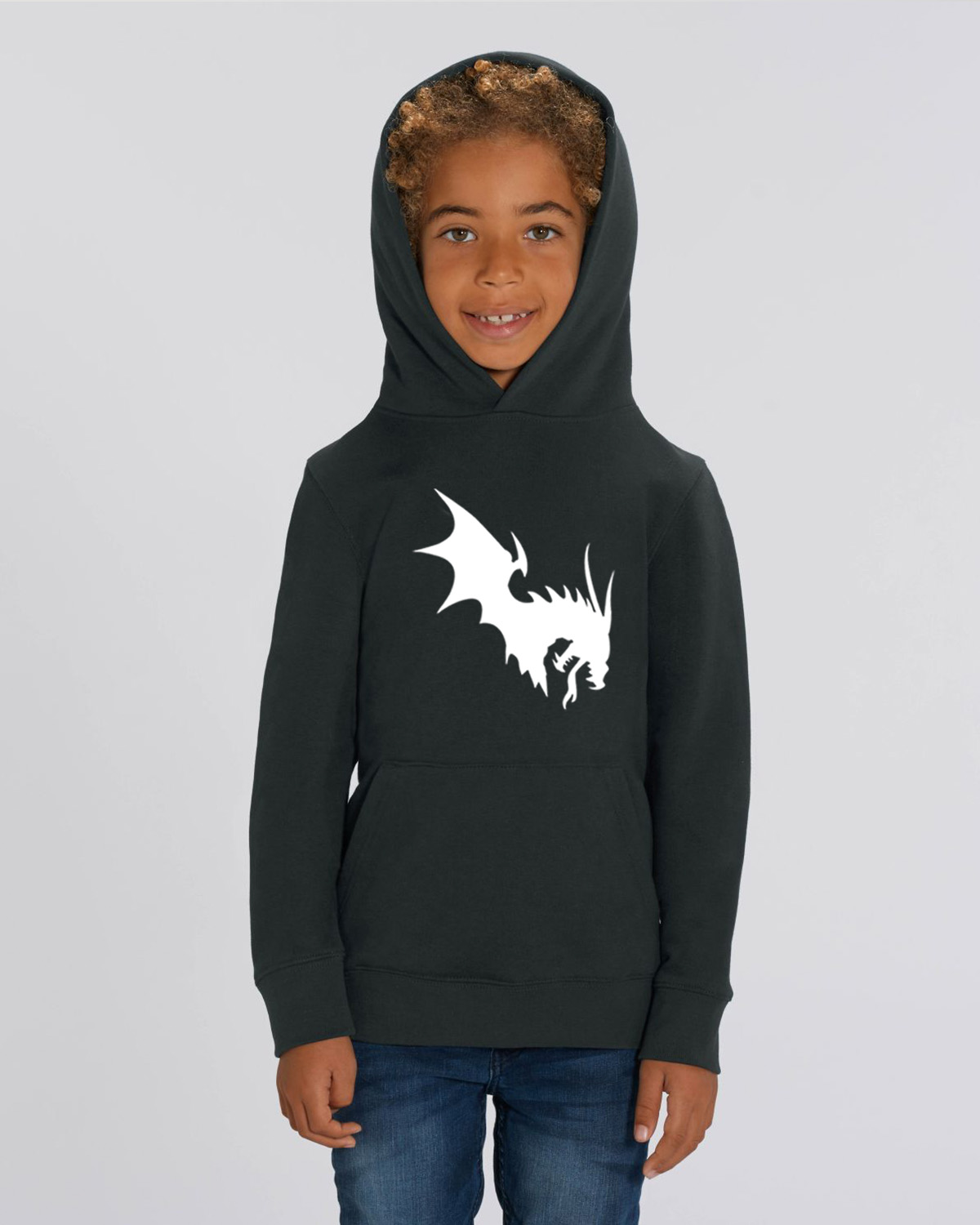 NärCon White Dragon Kids Hoodie Black - 2
