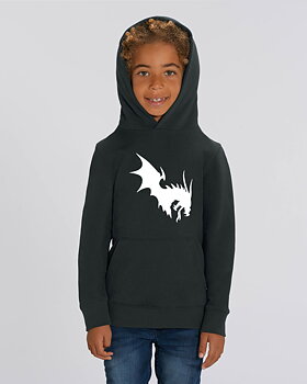 NärCon White Dragon Kids Hoodie Black