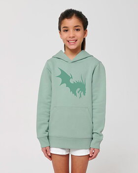 NärCon Tone in Tone Dragon Kids Hoodie Aloe