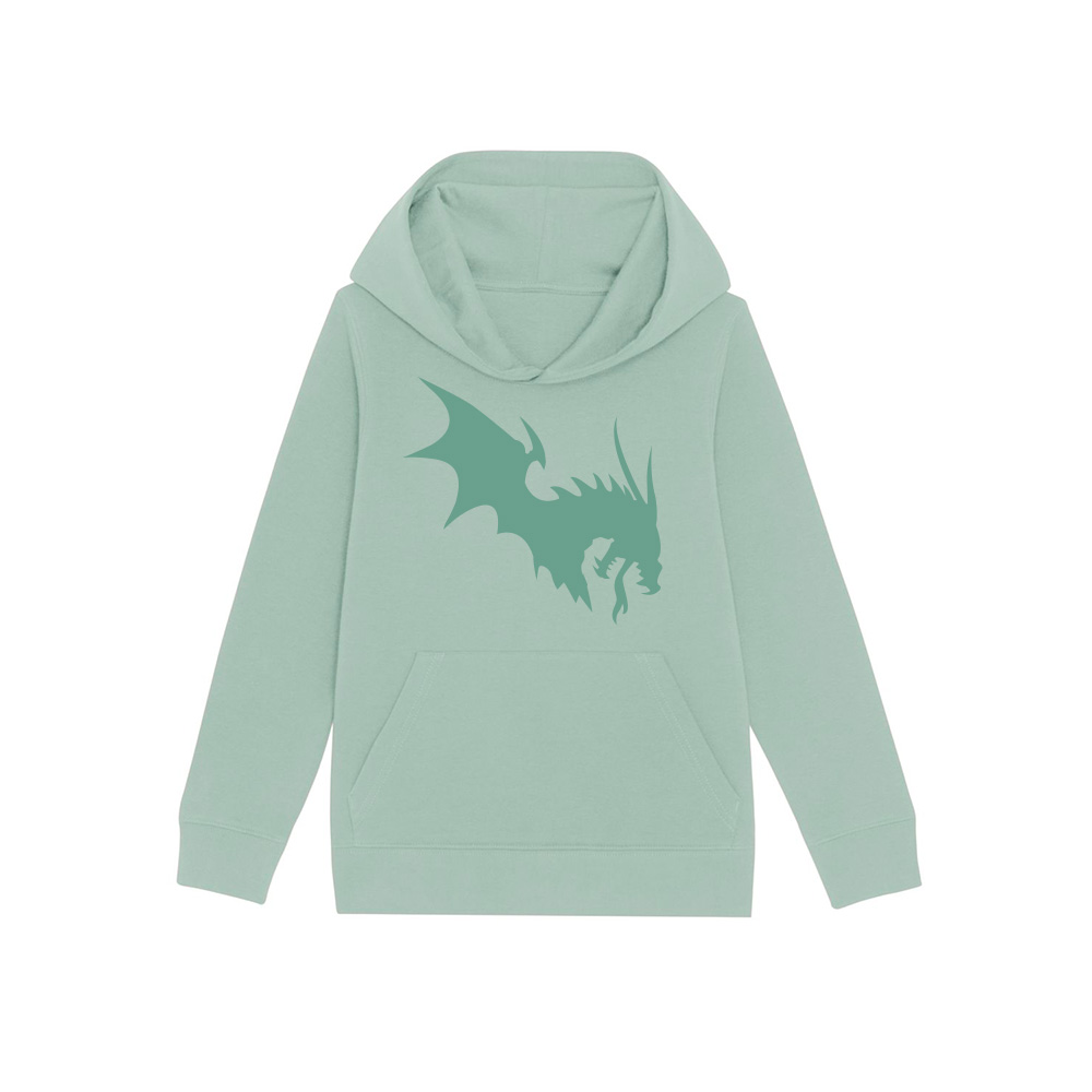 NärCon Tone in Tone Dragon Kids Hoodie Aloe