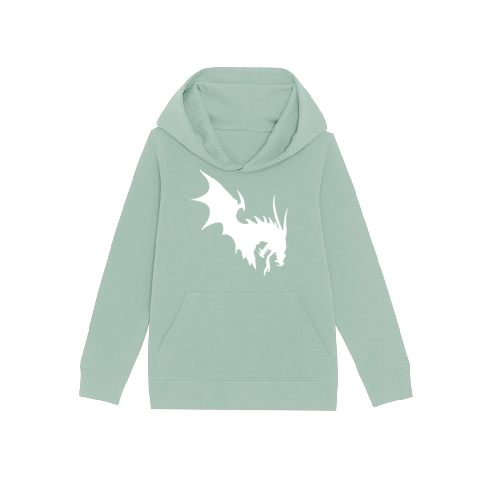 NärCon White Dragon Kids Hoodie Aloe
