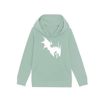 NärCon White Dragon Kids Hoodie Aloe