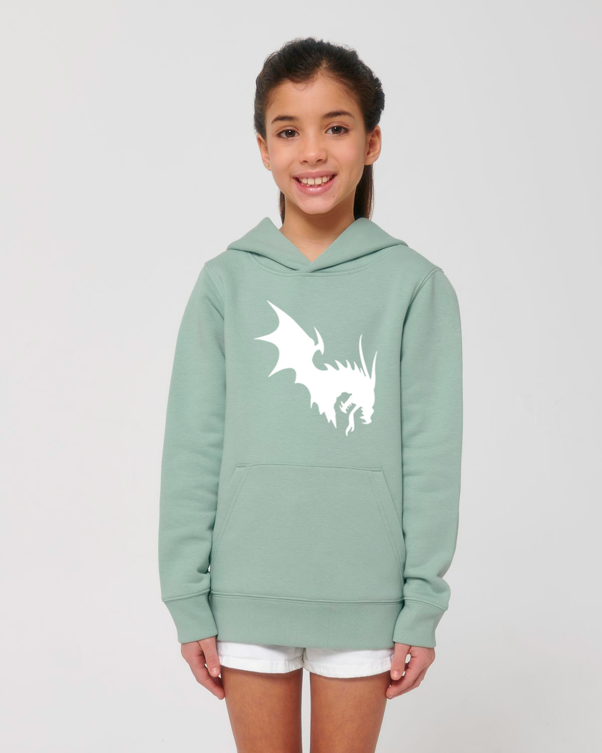 NärCon White Dragon Kids Hoodie Aloe - 2