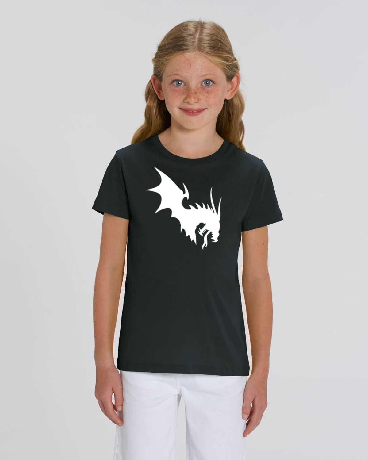 NärCon White Dragon Kids T-shirt Black - 2