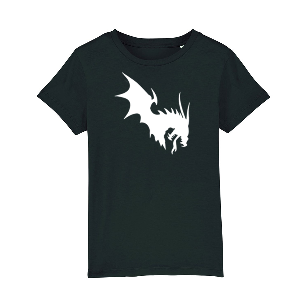 NärCon White Dragon Kids T-shirt Black