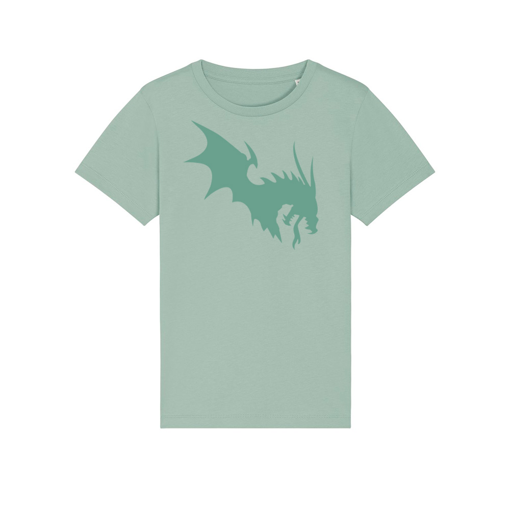 NärCon Tone in Tone Dragon Kids T-shirt Aloe