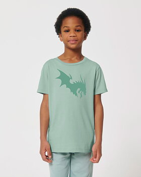 NärCon Tone in Tone Dragon Kids T-shirt Aloe