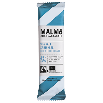 Malmö Chokladfabrik : Chokladbar Sea Salt Sprinkles Milk 45%
