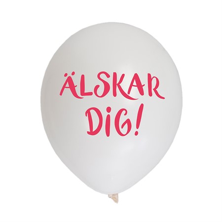 Ballonger Jag älskar dig 30 cm 6-pack