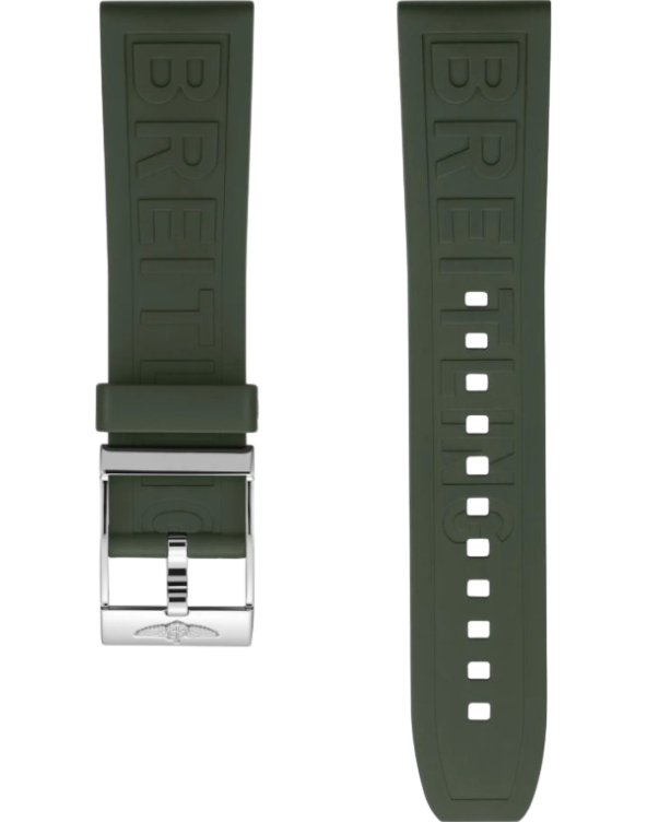 Breitling Diver Pro gummiband grön 22 mm C-spänne