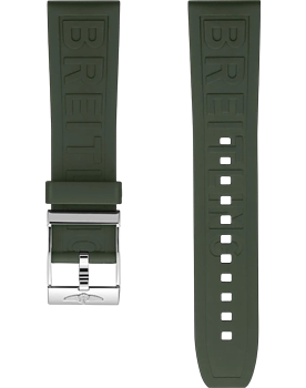 Breitling Diver Pro gummiband grön 22 mm C-spänne