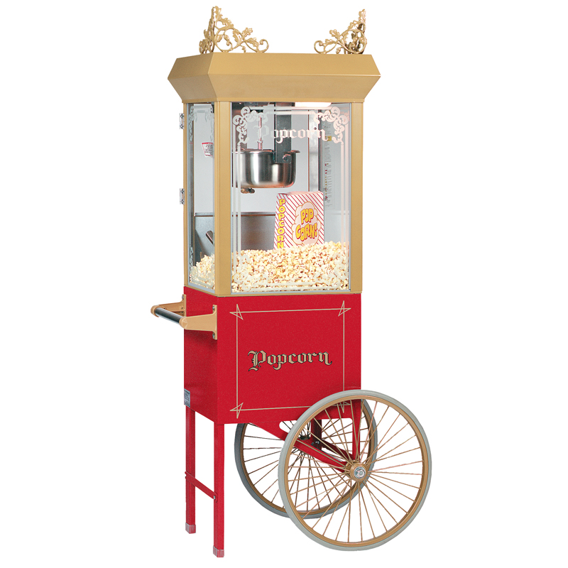 Vagn till popcornmaskin