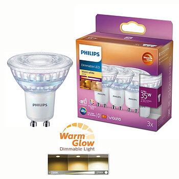 Led spot 2,6W (35w) gu10 dim wg 3-pack