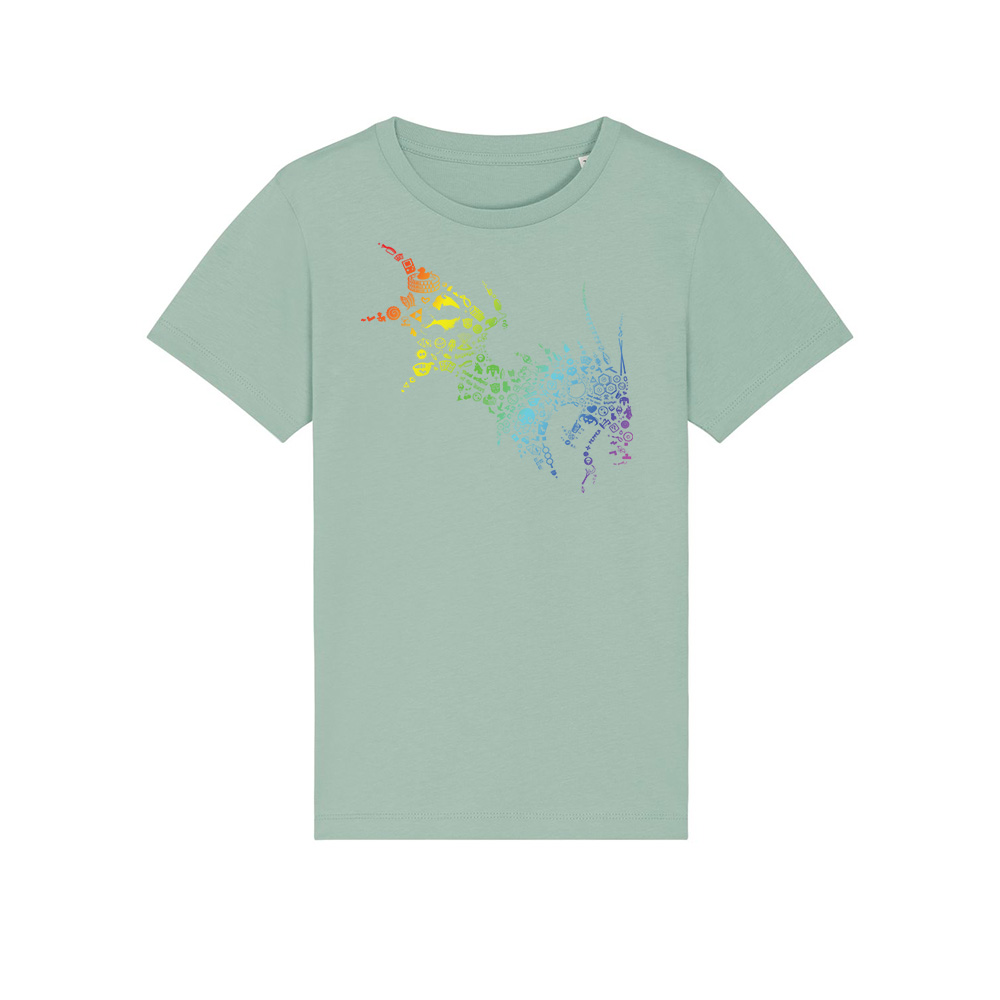 NärCon Rainbow Dragon Kids T-shirt Aloe 