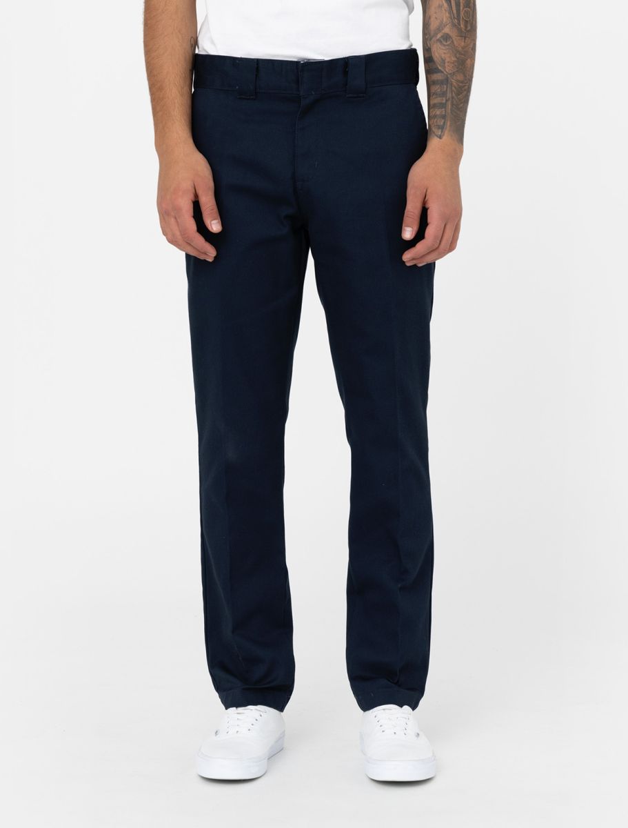 HOT Dickies Navy Blue Pants Slim Fit Dickies 872 Slim Fit Work