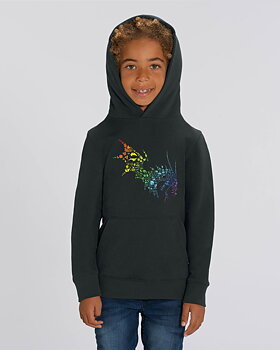 NärCon Rainbow Dragon Kids Hoodie Black