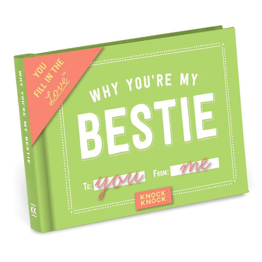 Knock Knock Why You're My Bestie Book Fill in the Love 