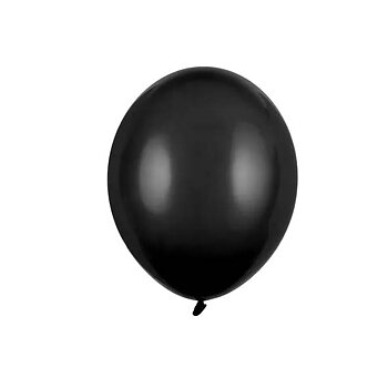 Miniballonger pastell - Svart (100-pack)