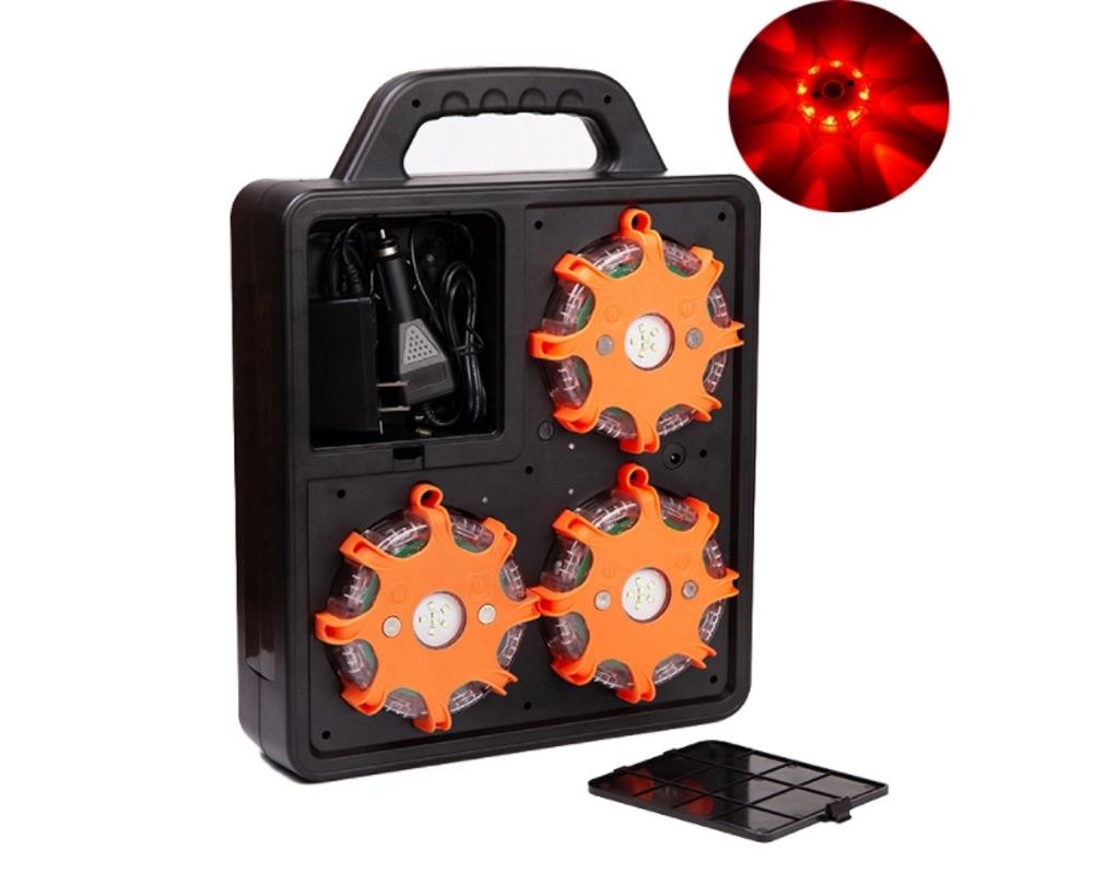 LED Blixtljuspuckar med väska 6-pack