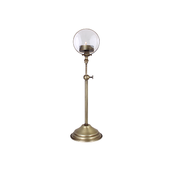 Värmeljushållare med förstoringsglas höjd 40 cm.
