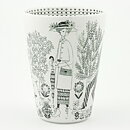 Raija Uosikkinen (Emilia 1959) Cone Vase with Graphic Motif 15 cm