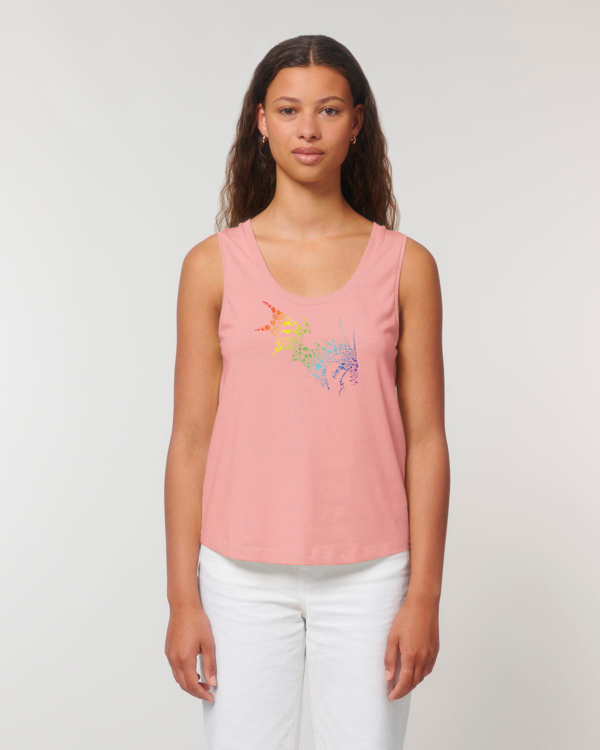 NärCon Rainbow Dragon Tanktop Pink - 2