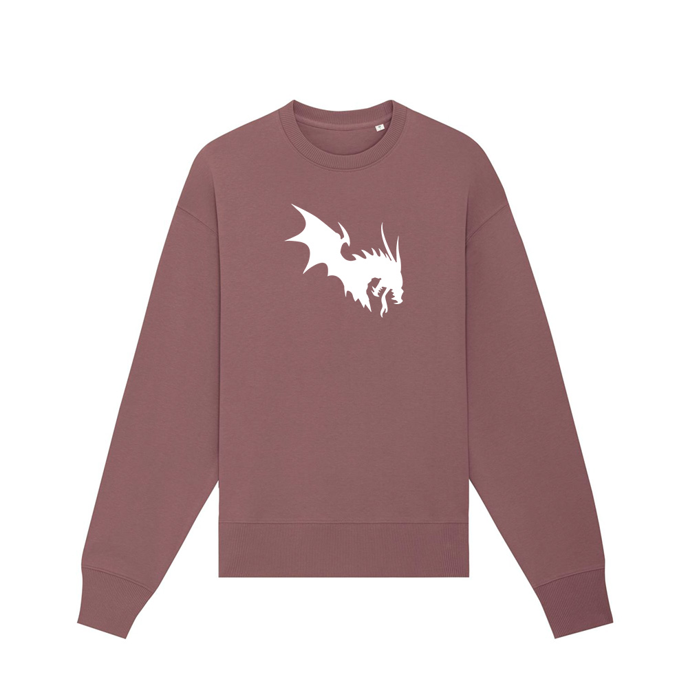 NärCon White Dragon Boxy Sweater Kaffa Coffe