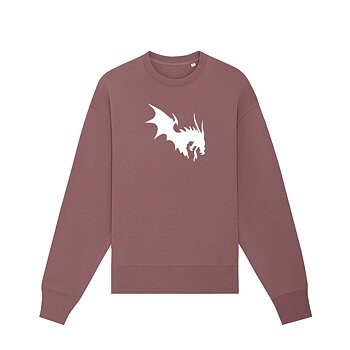 NärCon White Dragon Boxy Sweater Kaffa Coffe