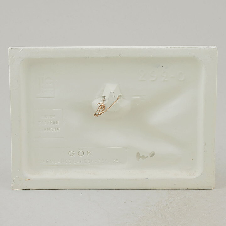Staffan Johnson (1980s) White Wall Plaque with Cuckoo Motif 15 cm  [Sample Images]