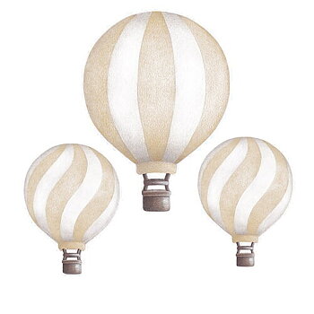 Stickstay Wallsticker Vintage Balloon Set, Beige