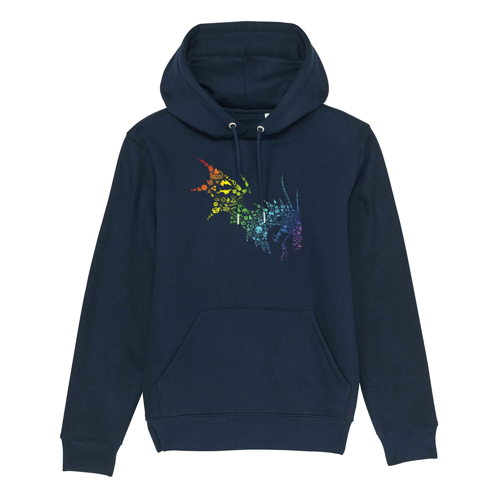 NärCon Rainbow Dragon Hoodie Navy 