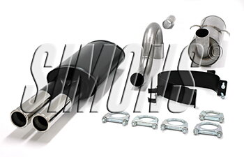 2,5" sportavgassystem 740 88 - / 940 turbo, halvsats