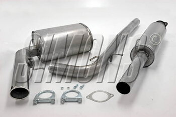 2,5" sportavgassystem V70 2,4i 01 - , halvsats, Rostfritt
