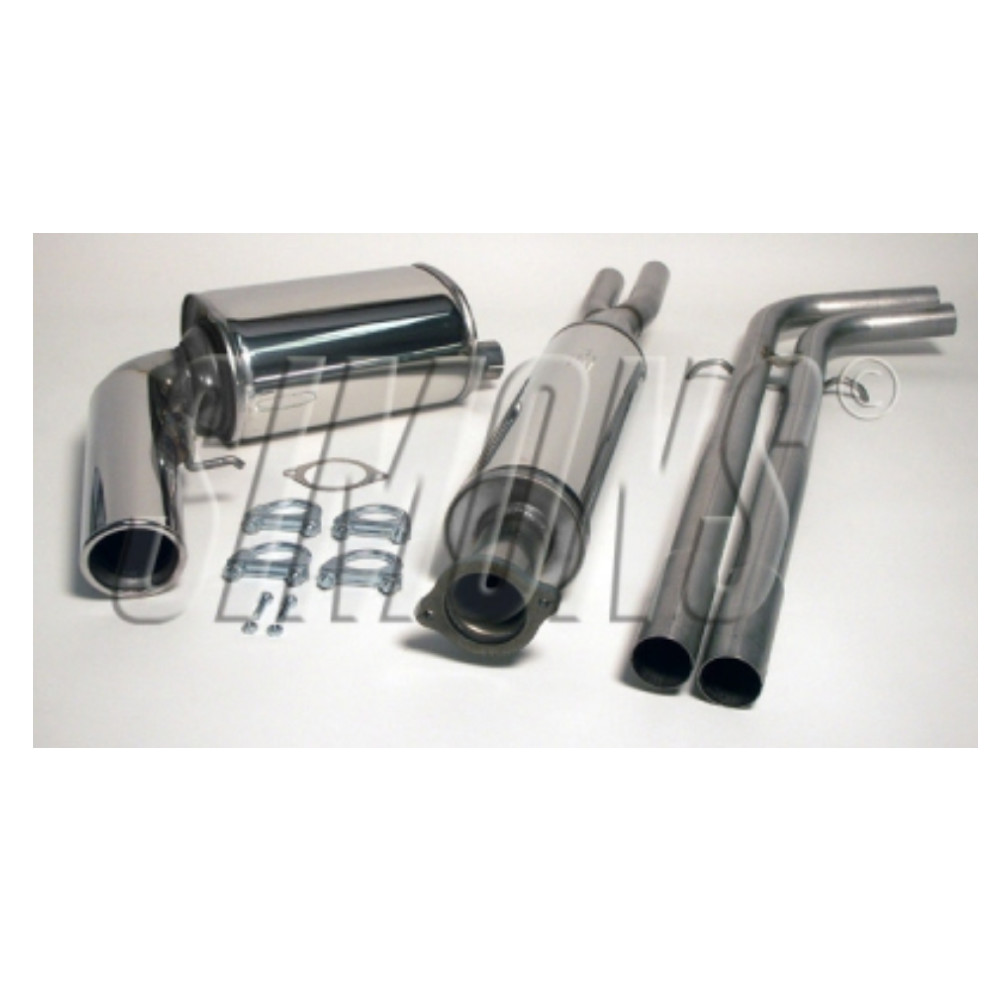 2,5"" sportavgassystem V70 01-5/04 2,4T / 2,5T / D5, halvsats, Rostfritt