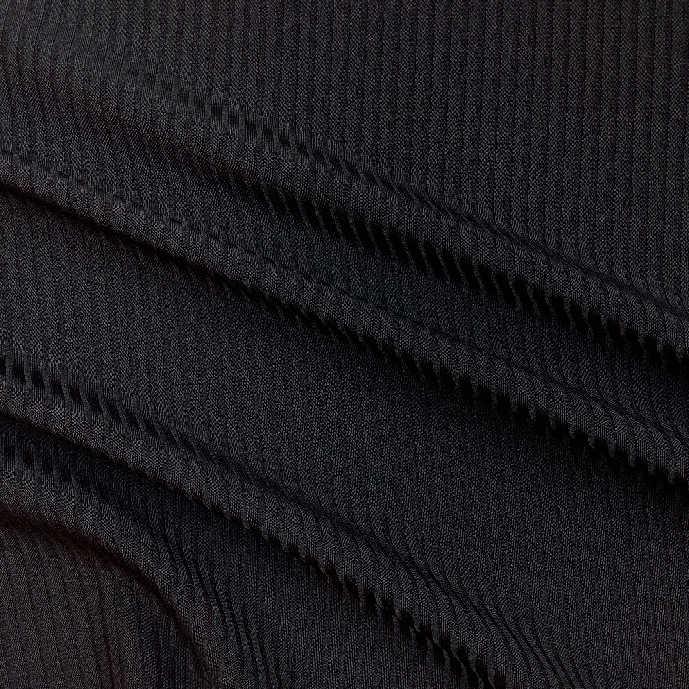 Swimwear fabric rib CA9010 Black - 3