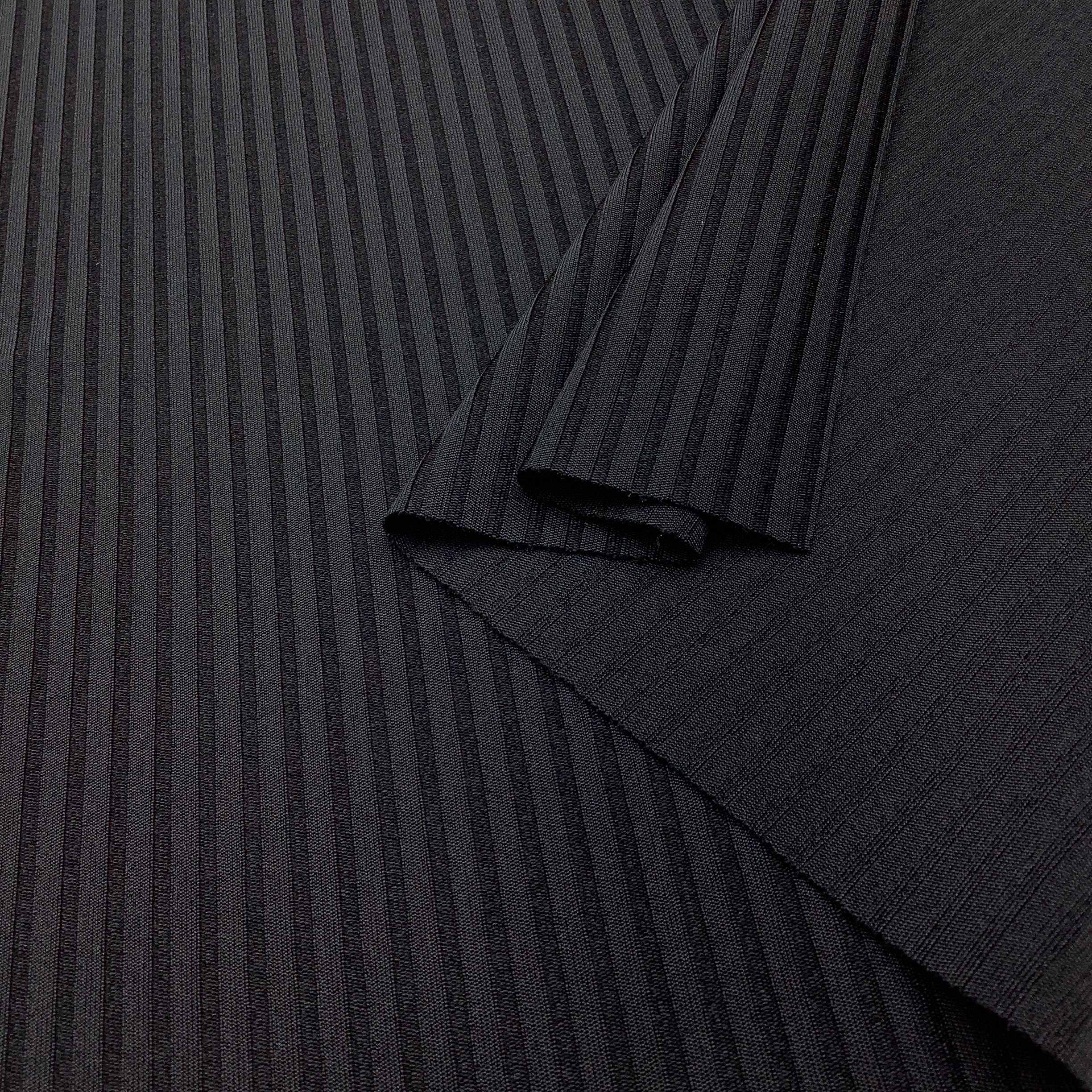 Swimwear fabric rib CA9010 Black
