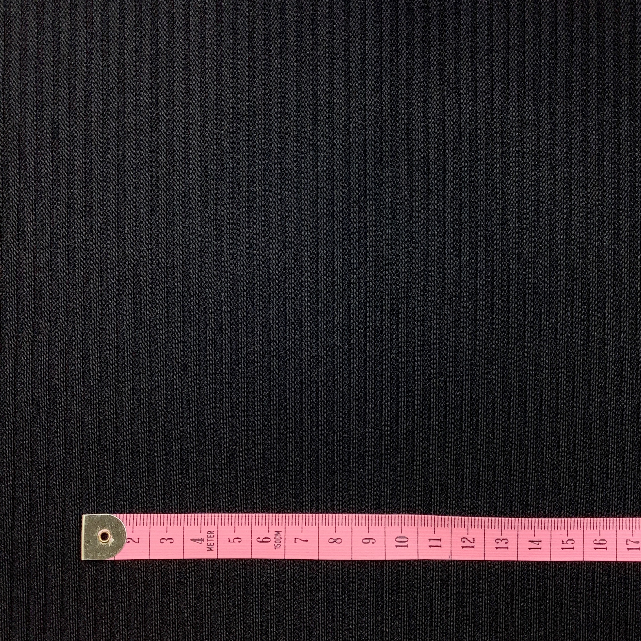 Swimwear fabric rib CA9010 Black - 4