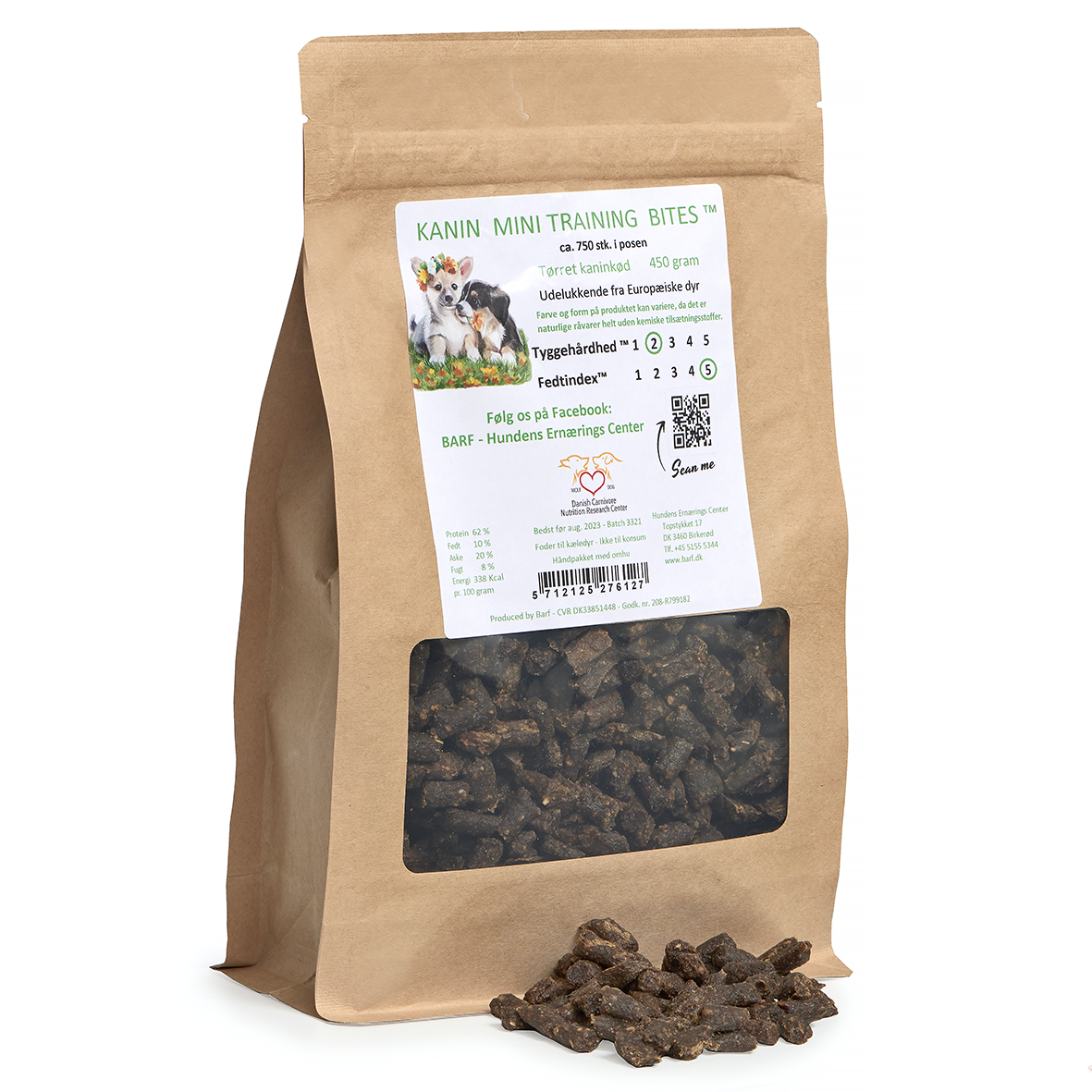 Barf Kanin miniträningsbitar 450 g