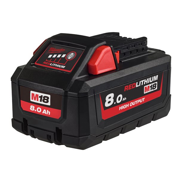 BATTERI Milwaukee M18™ HIGH OUTPUT™ 8.0 AH - 2