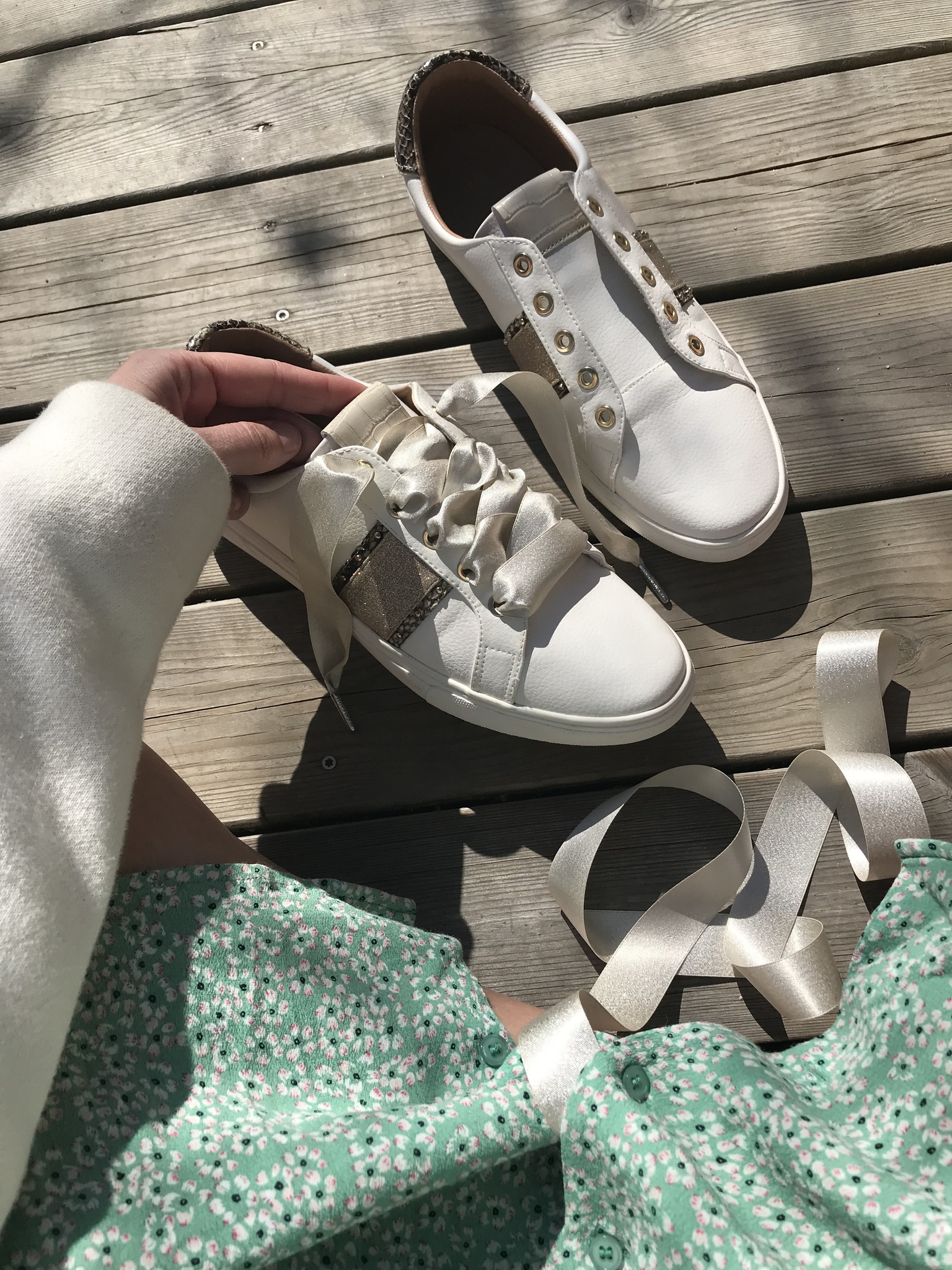 Glitter Silk - Ivory - 4