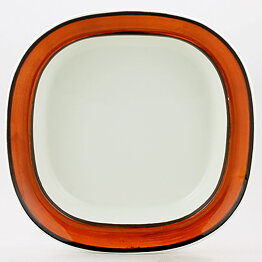 Stig Lindberg (Arena 1973) Bowl with Orange/Brown Decor 27 cm