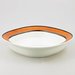Stig Lindberg (Arena 1973) Bowl with Orange/Brown Decor 27 cm