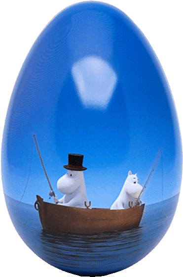 Mumin Påskägg i plåt - Fisketur